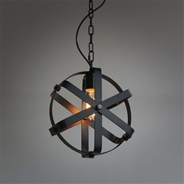 Vintage Stil Industriell Rund Taklampa Loft Heminredning Dekorativ Ljuskrona