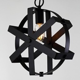 Vintage Stil Industriell Rund Taklampa Loft Heminredning Dekorativ Ljuskrona