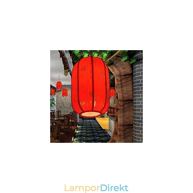 Archaize Fårskinn Röda Lyktor Veranda Droplight Lamp Light