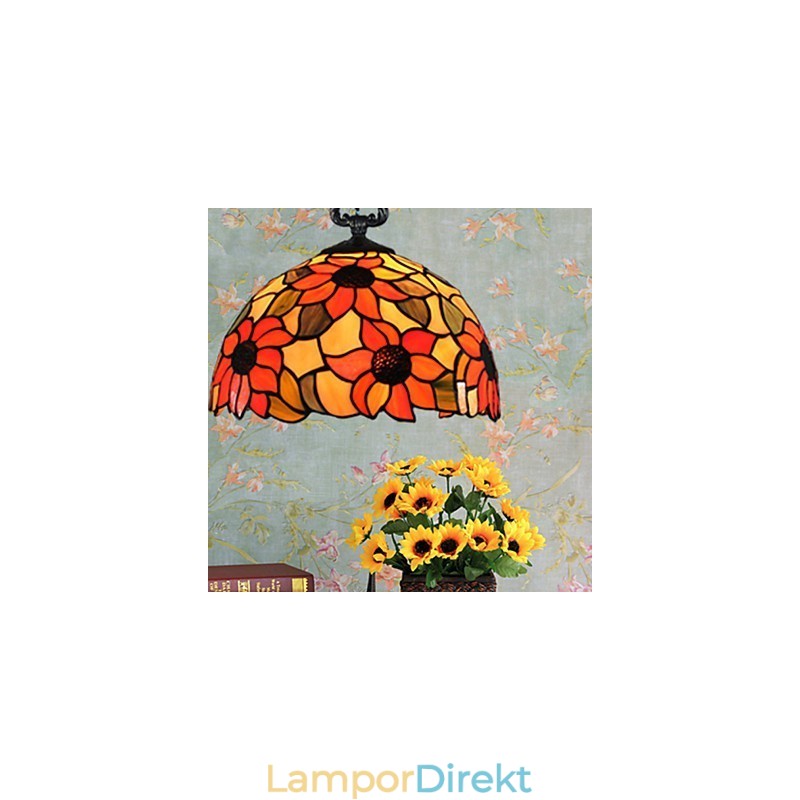 Europeiska Landsbygden Creative Arts Ljuskrona Av Målat Glas Som Återställer Antika Sätt Lampa Ljus
