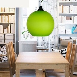 Enkelt Modefärgat Ljuskrona I Glas