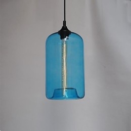 Flaskdesignhänge 1 Ljus Med Transparent Skärm
