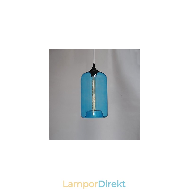 Flaskdesignhänge 1 Ljus Med Transparent Skärm