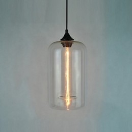 Flaskdesignhänge 1 Ljus Med Transparent Skärm