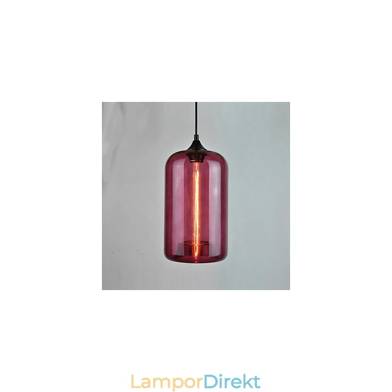 Flaskdesignhänge 1 Ljus Med Transparent Skärm