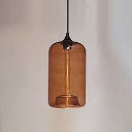 Flaskdesignhänge 1 Ljus Med Transparent Skärm