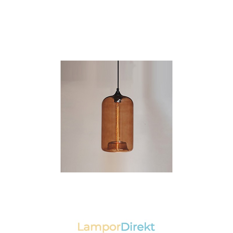 Flaskdesignhänge 1 Ljus Med Transparent Skärm