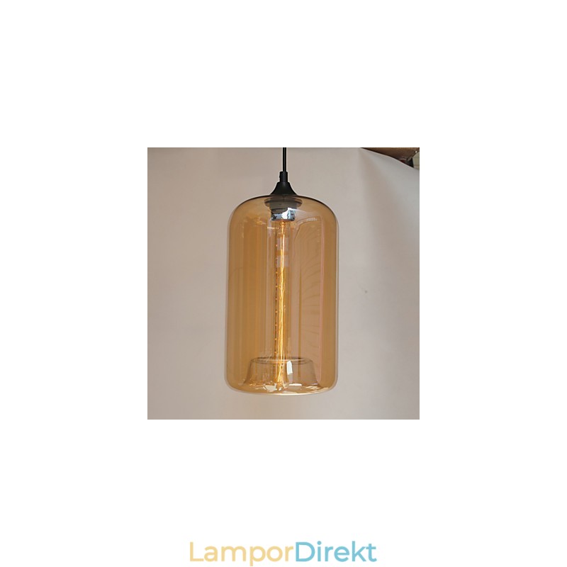 Flaskdesignhänge 1 Ljus Med Transparent Skärm