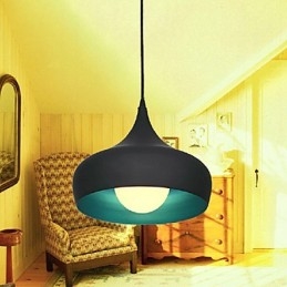 Modern Samtida Retro Skål Mini Stil Målning Taklampa