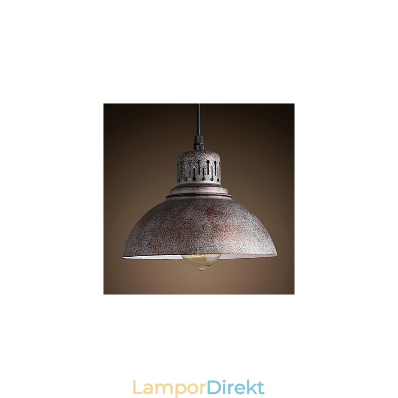 Retro Mini Stil Målning Metall Taklampa Utomhus