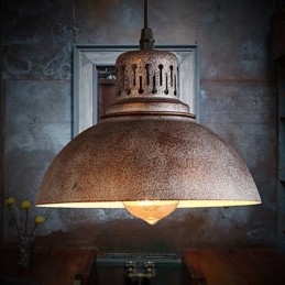 Retro Mini Stil Målning Metall Taklampa Utomhus