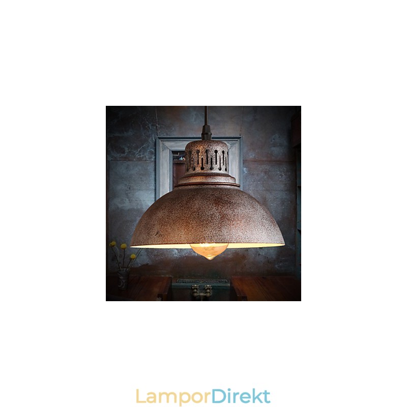 Retro Mini Stil Målning Metall Taklampa Utomhus