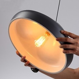 Vintage Retro Mini Stil Målning Metall Taklampa