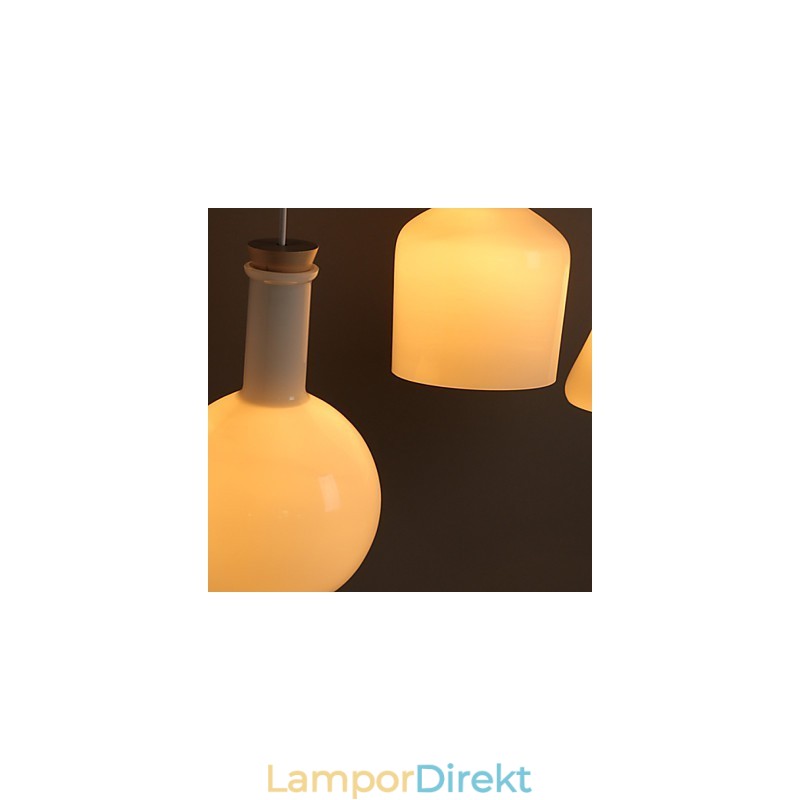Samtida Och Kontrakterad Creative Magic White Glass Bottle Line Droplight