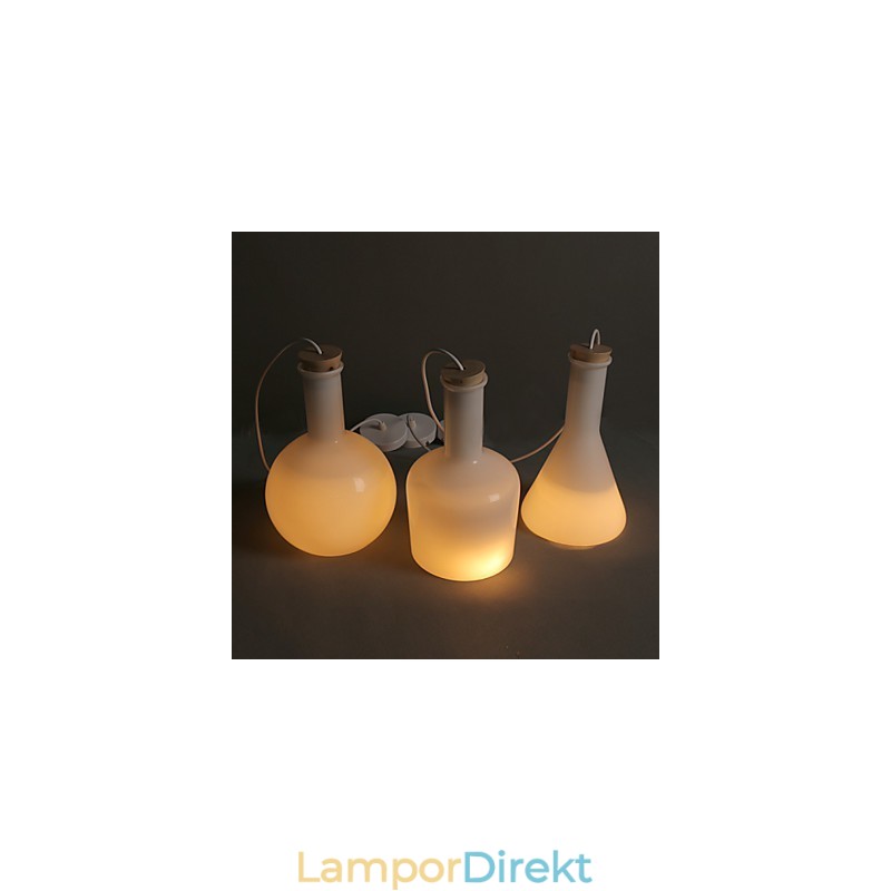 Samtida Och Kontrakterad Creative Magic White Glass Bottle Line Droplight