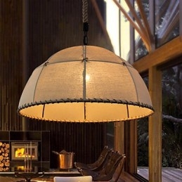 35 Cm Loft Industriell Vind Enkel Linne American Country Creative Arts Droplight Lampa
