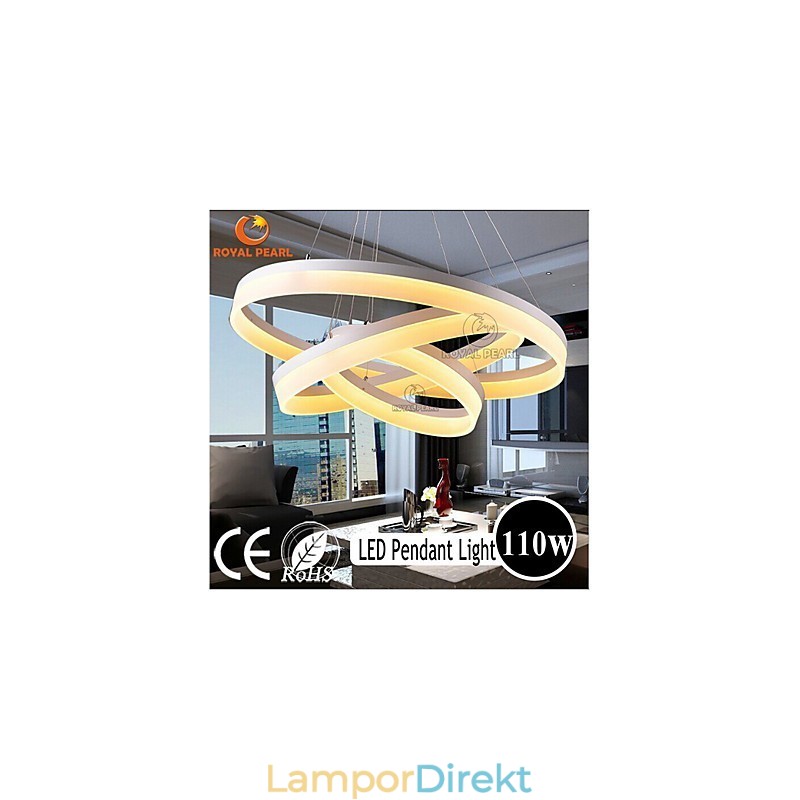 Hot Sale Vit Färg Akryl Modern Hänglampa 130W