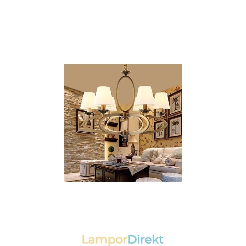 Rustik Lodge Vintage Mini Style Elektropläterad Metall Ljuskrona