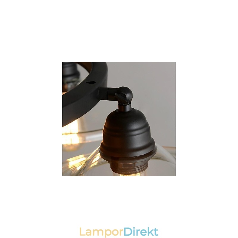 Traditionell Klassisk Vintage Retro Lykta Land Mini Stil Målning Metall Hängande Ljus Matsal