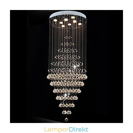 Modern Kristallkrona Belysning Pendelljus Taklampa Armaturer Med 8 Glödlampor H180Cm Modern Kristallkrona Belysning Pendelljus Taklampa Armaturer Med 8 Glödlampor H180Cm