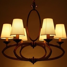 Rustik Lodge Vintage Mini Style Elektropläterad Metall Ljuskrona