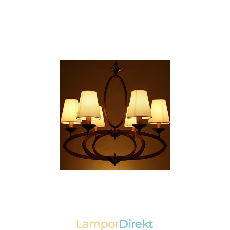 Rustik Lodge Vintage Mini Style Elektropläterad Metall Ljuskrona