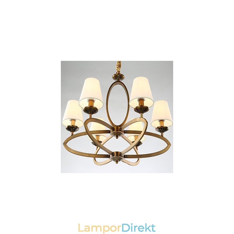 Rustik Lodge Vintage Mini Style Elektropläterad Metall Ljuskrona