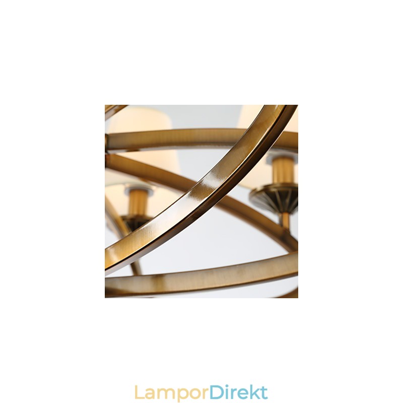 Rustik Lodge Vintage Mini Style Elektropläterad Metall Ljuskrona