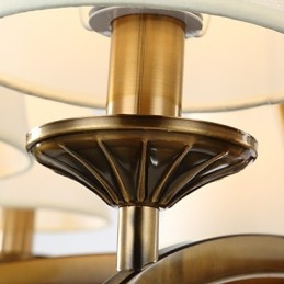 Rustik Lodge Vintage Mini Style Elektropläterad Metall Ljuskrona