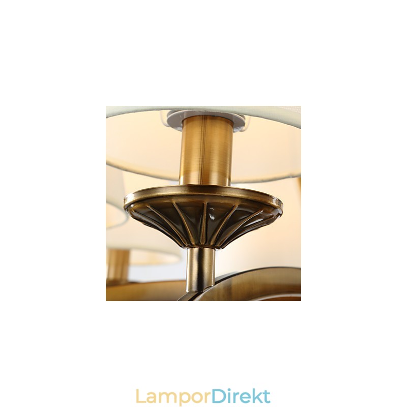 Rustik Lodge Vintage Mini Style Elektropläterad Metall Ljuskrona