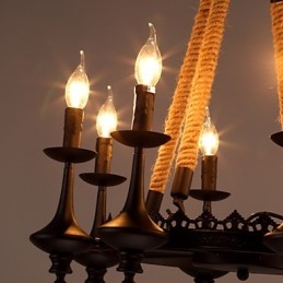 Pendellampor Mini Style Traditionell Klassisk Metall