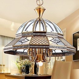 Pendellampor Crystal Mini Style Traditionell Klassisk Metall