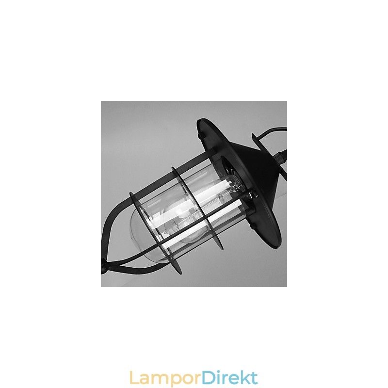 Vintage Lantmålning Metall Taklampa Garage
