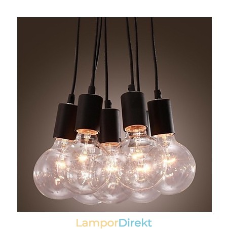 Modern Home 7 Head Edison Bulb Light Loft Glaskula Pendel Light Modern Home 7 Head Edison Bulb Light Loft Glaskula Pendel Light