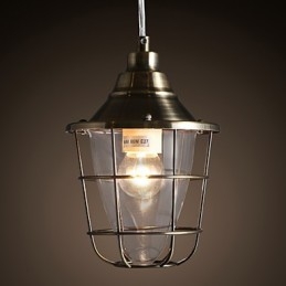 Retro Mini Stil Elektropläterad Metall Taklampa