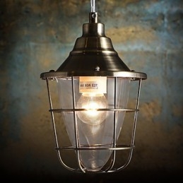 Retro Mini Stil Elektropläterad Metall Taklampa