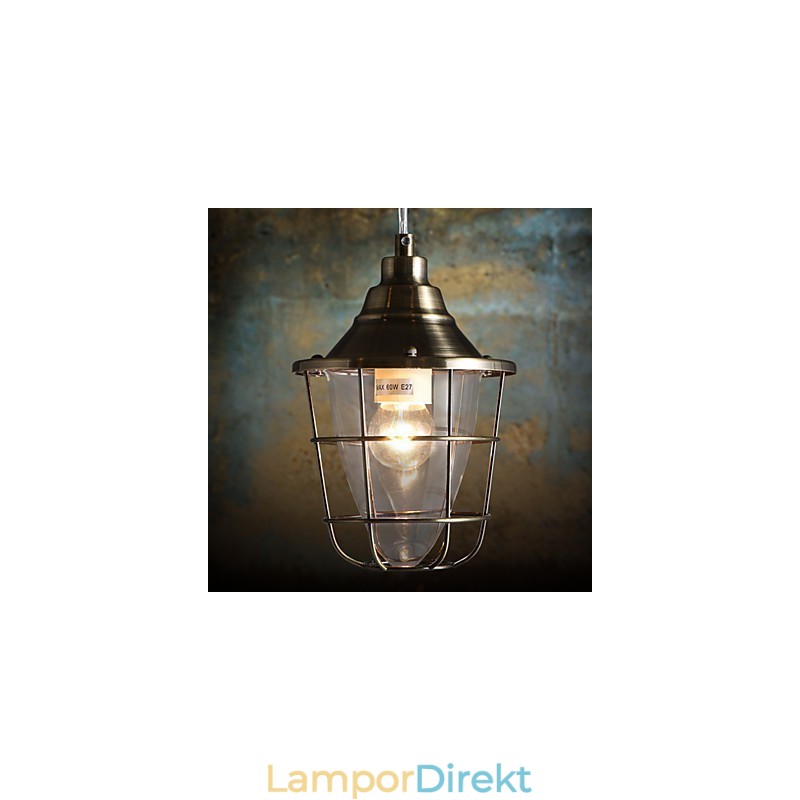 Retro Mini Stil Elektropläterad Metall Taklampa