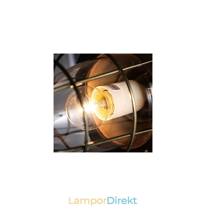 Retro Mini Stil Elektropläterad Metall Taklampa