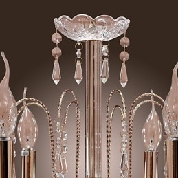 Elegant Kristallkrona Med 9 Lampor