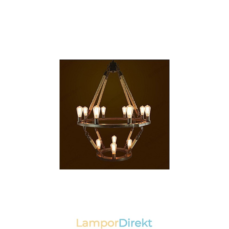 American Industrial Windge Hemp 12 European Retro Lamp