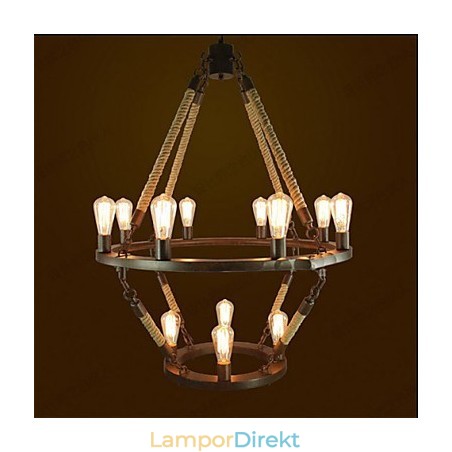 American Industrial Windge Hemp 12 European Retro Lamp American Industrial Windge Hemp 12 European Retro Lamp