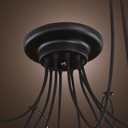Ljuskrona Vintage Design-Lampor Ingår Living 10 Lights Pendel Light