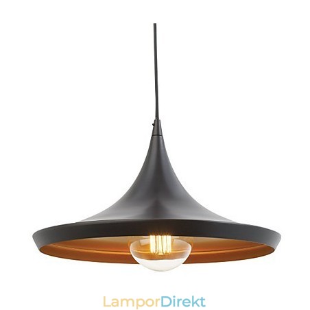 Pendellampa Retro Vintage Tom Dixon Design Svart Målning Pendellampor Pendellampa Retro Vintage Tom Dixon Design Svart Målning Pendellampor