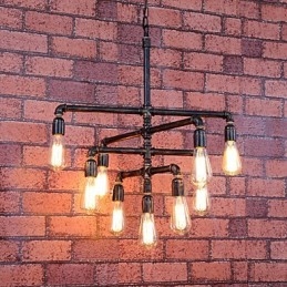 Vintage Målning Metal Flush Mount