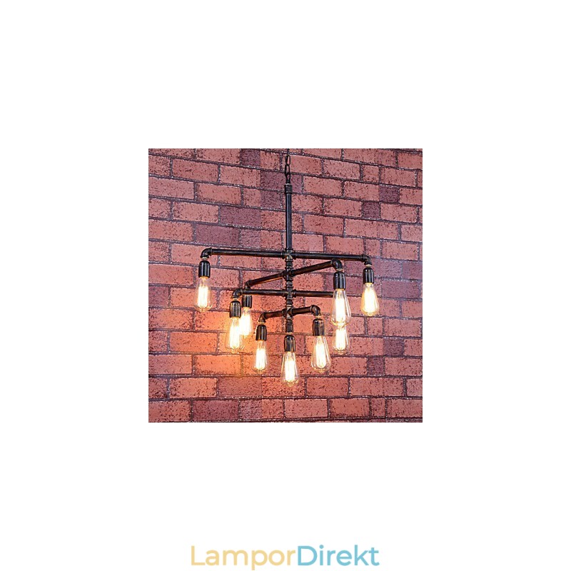 Vintage Målning Metal Flush Mount