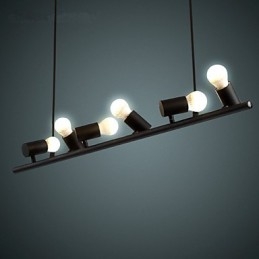 Vintage Retro Mini Stil Målning Metall Taklampa