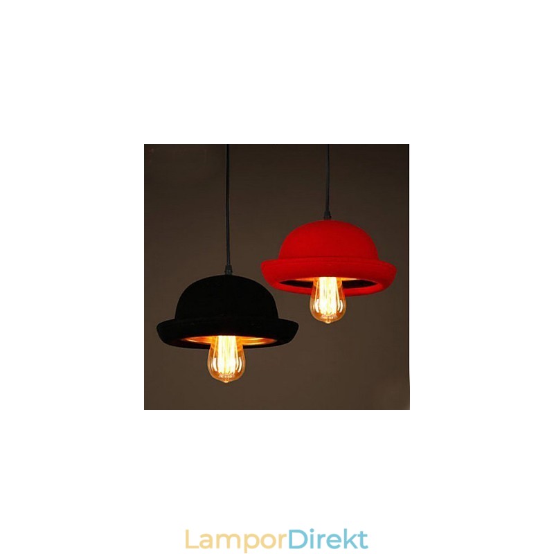 Hatthänge Cafe Design Svart Ljuskrona
