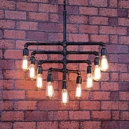 Vintage Målning Metal Flush Mount