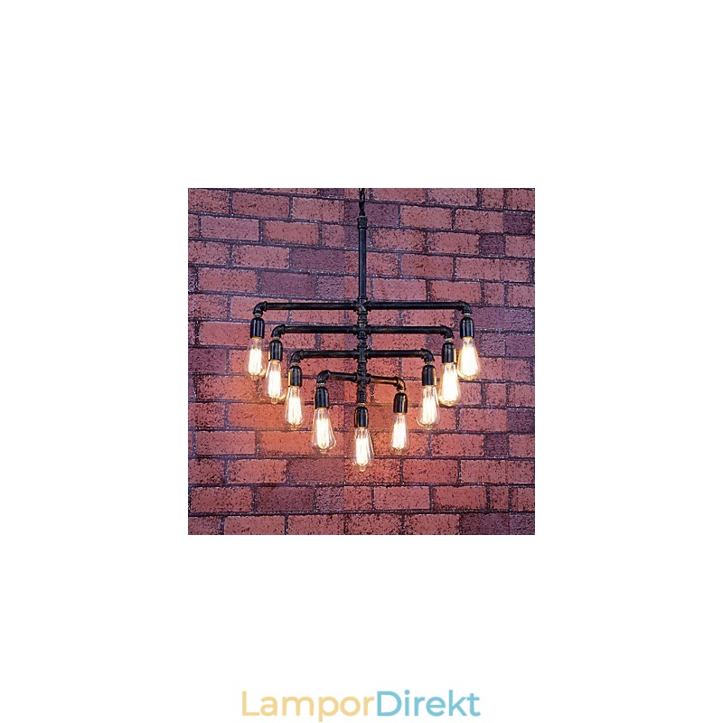 Vintage Målning Metal Flush Mount