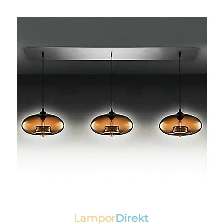 3 Ljus Modern Glas Pendellampa I Brown Bubble Design 3 Ljus Modern Glas Pendellampa I Brown Bubble Design